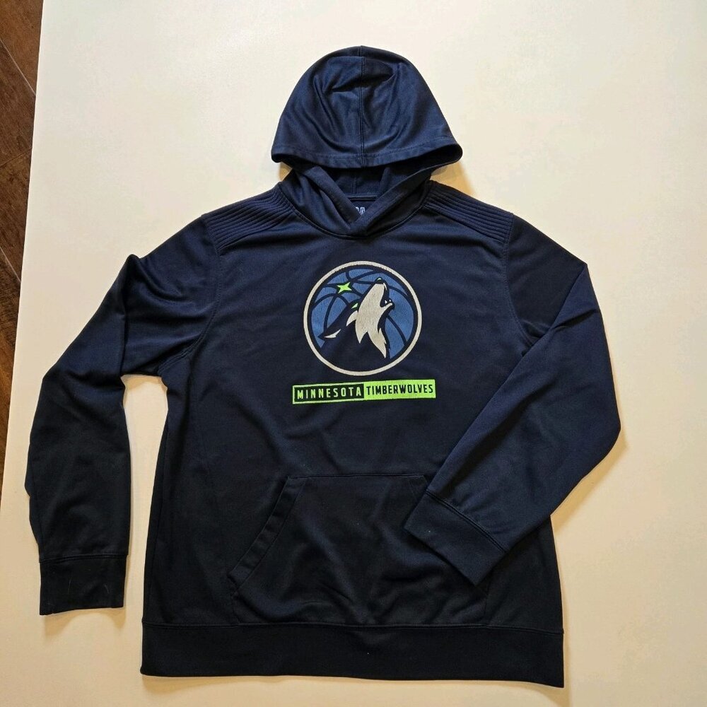 Minnesota Timberwolves Hoodie Mens XLT NBA Basketball Pullover‎ Kangaroo Pocket
